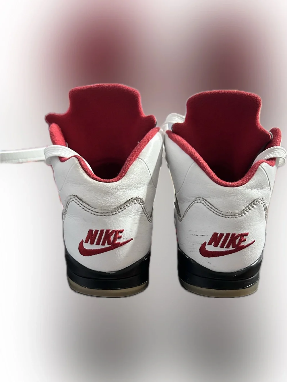 JORDAN 5 RETRO (PS) TRUE WHITE/FIRE RED-BLACK